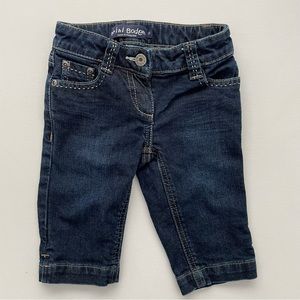 Mini Boden Girls Denim Heart Pocket Bermuda Shorts Capri 4Y